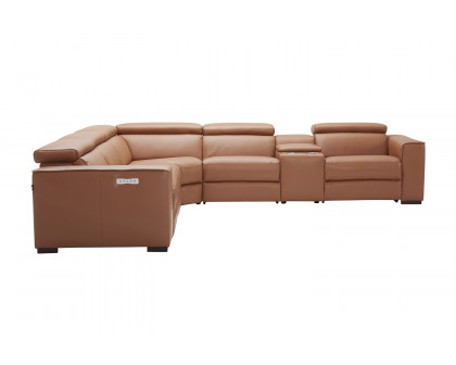 J&M Picasso Motion Sectional - Caramel