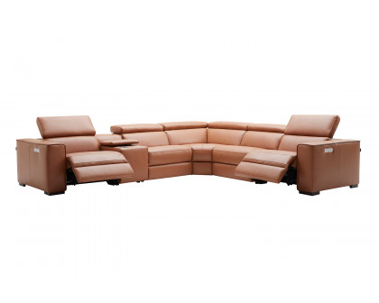 J&M Picasso Motion Sectional - Caramel