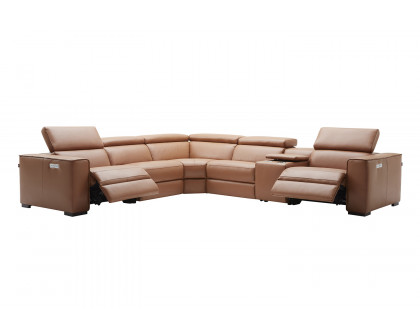 J&M Picasso Motion Sectional - Caramel