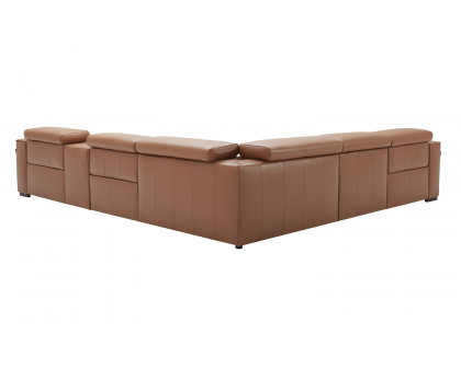 J&M Picasso Motion Sectional - Caramel