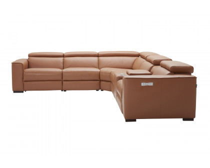 J&M Picasso Motion Sectional - Caramel