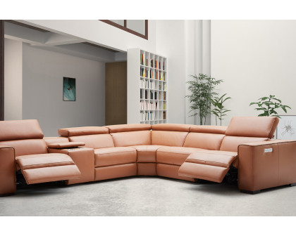 J&M Picasso Motion Sectional - Caramel