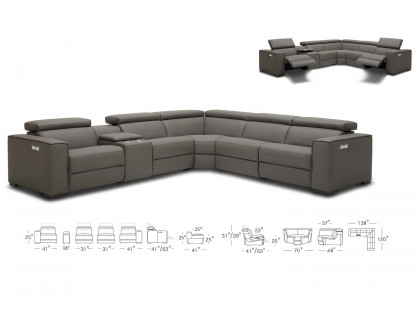 J&M Picasso Motion Sectional - Caramel