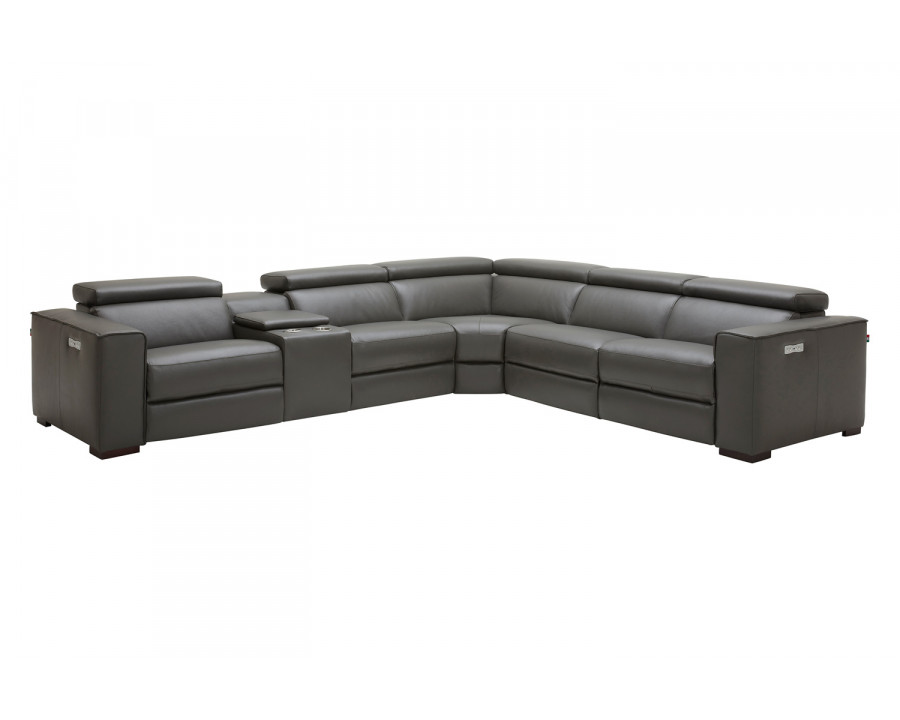 J&M Picasso Motion Sectional - Dark Gray