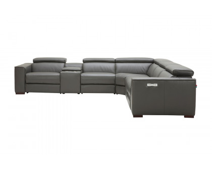 J&M Picasso Motion Sectional - Dark Gray