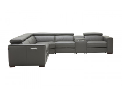 J&M Picasso Motion Sectional - Dark Gray