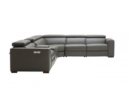 J&M Picasso Motion Sectional - Dark Gray