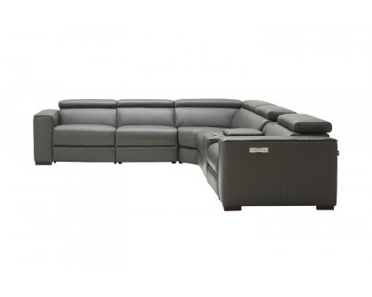 J&M Picasso Motion Sectional - Dark Gray