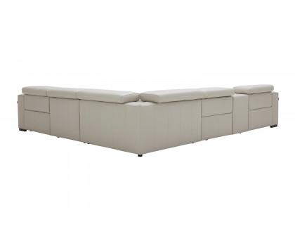 J&M Picasso Motion Sectional - Silver Gray