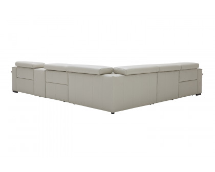 J&M Picasso Motion Sectional - Silver Gray