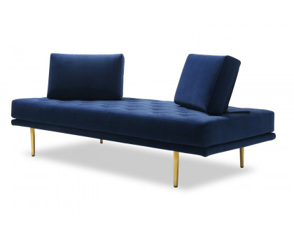 J&M - Caesar Sofa Bed in Blue