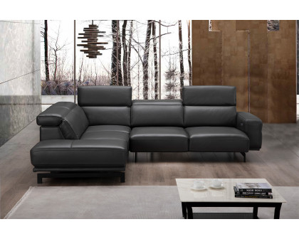 J&M™ Davenport Sectional - Left Facing, Slate Gray