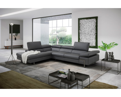 J&M I716 Sectional - Left Hand Facing Chaise, Gray