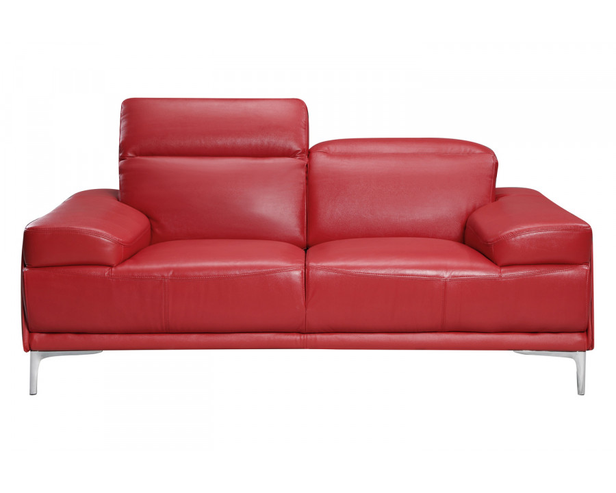 J&M Nicolo Loveseat - Red