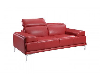 J&M Nicolo Loveseat - Red