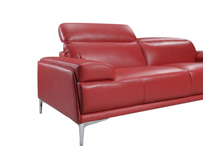 J&M Nicolo Loveseat - Red