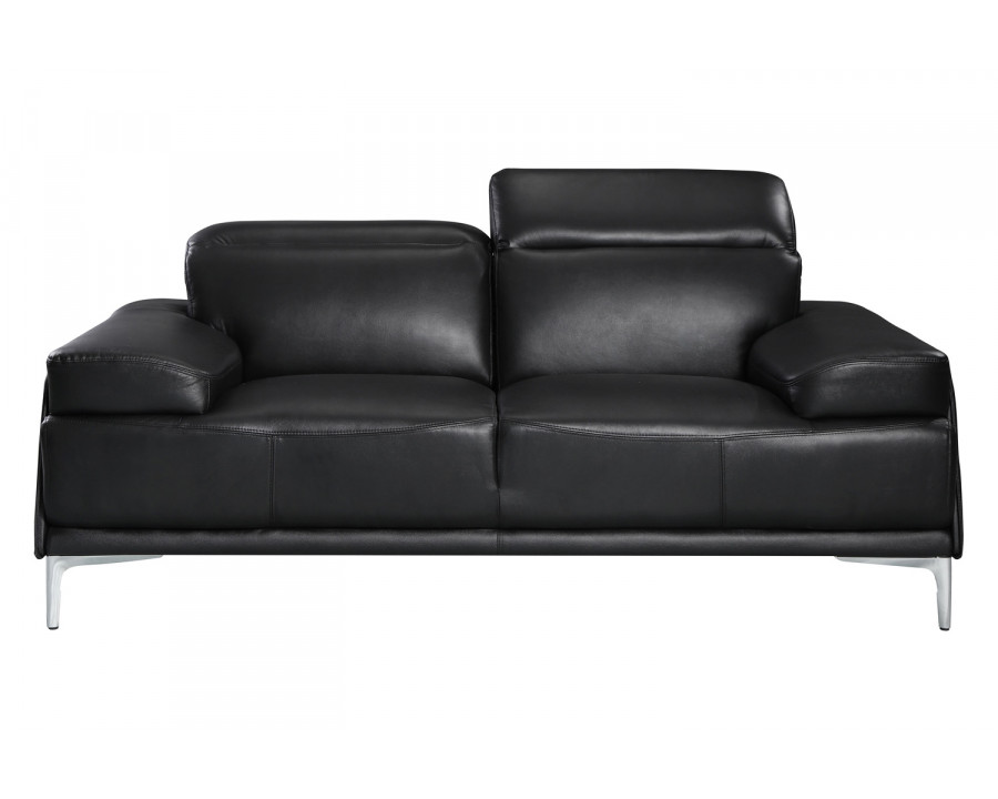 J&M Nicolo Loveseat - Black