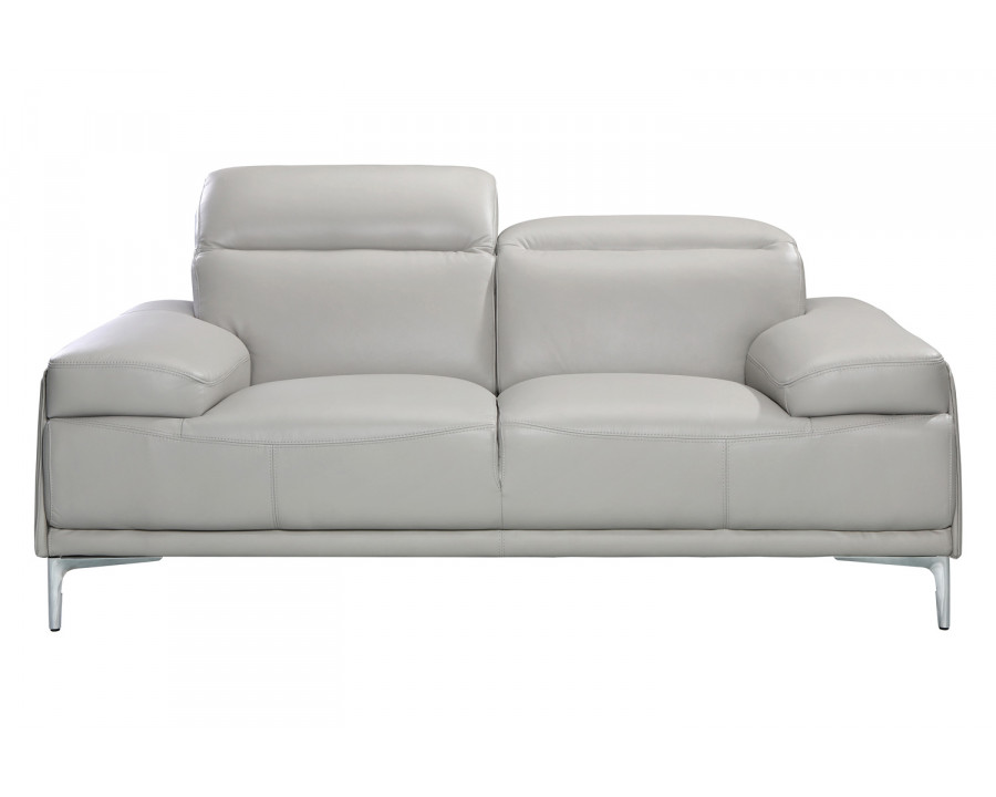 J&M Nicolo Loveseat - Light Gray