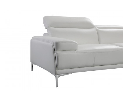 J&M Nicolo Loveseat - White