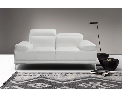 J&M Nicolo Loveseat - White