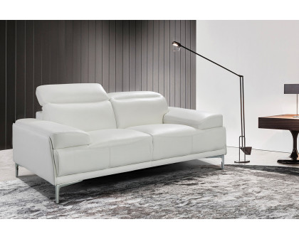 J&M Nicolo Loveseat - White