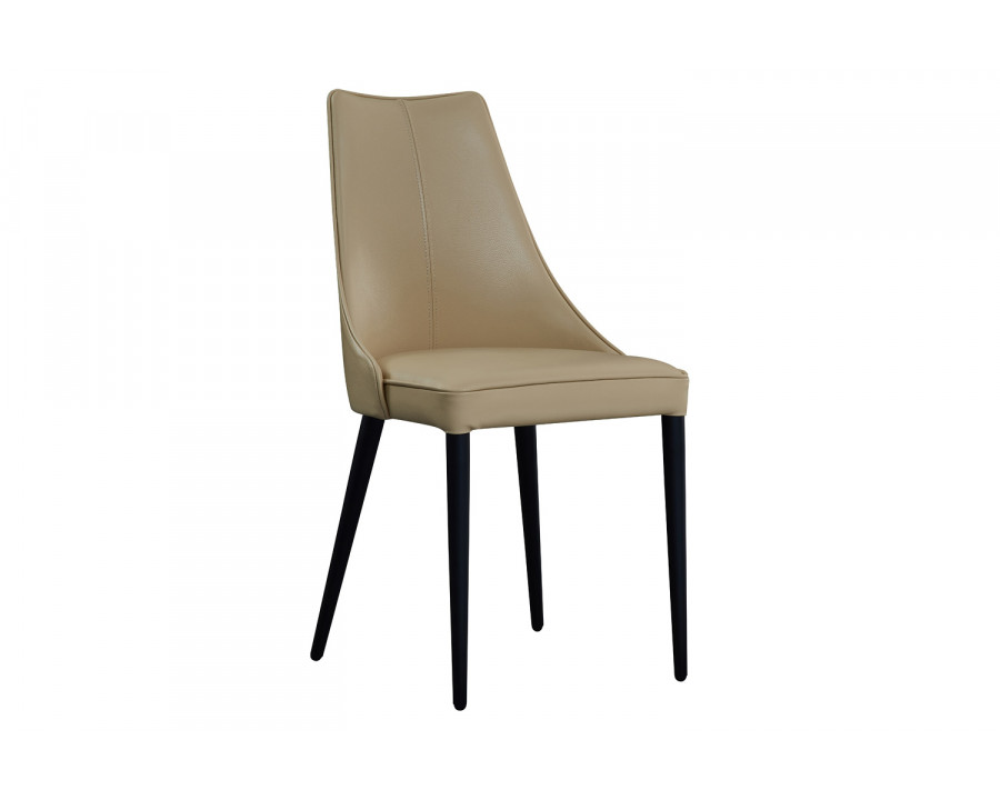 J&M Milano Leather Dining Chair - Tan