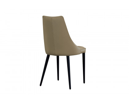 J&M Milano Leather Dining Chair - Tan