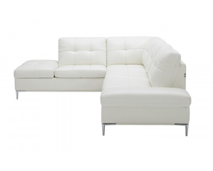 J&M Leonardo Sectional - Left Hand Facing, White