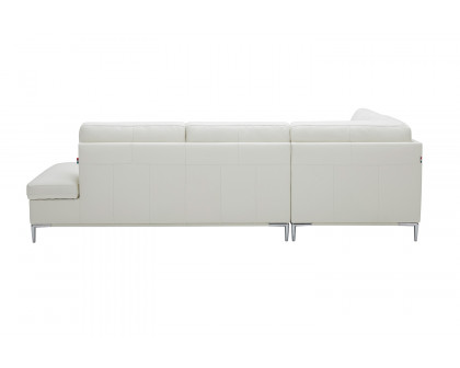 J&M Leonardo Sectional - Left Hand Facing, White