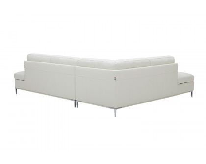 J&M Leonardo Sectional - Left Hand Facing, White