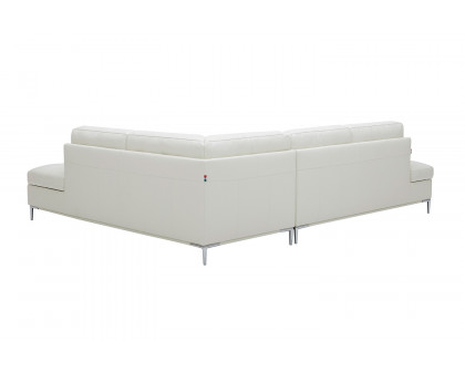 J&M Leonardo Sectional - Right Hand Facing, White