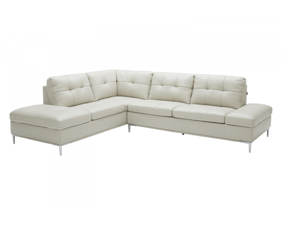 J&M Leonardo Sectional - Left Hand Facing, Silver Gray