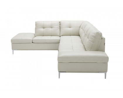 J&M Leonardo Sectional - Left Hand Facing, Silver Gray