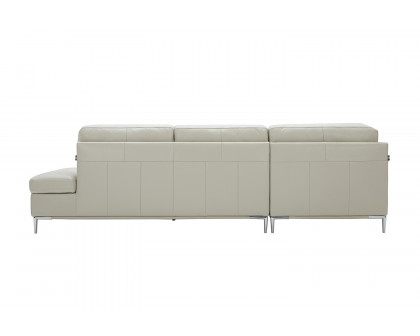 J&M Leonardo Sectional - Left Hand Facing, Silver Gray