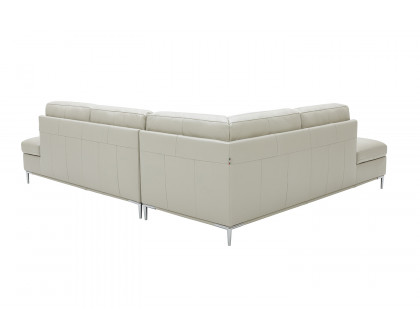 J&M Leonardo Sectional - Left Hand Facing, Silver Gray