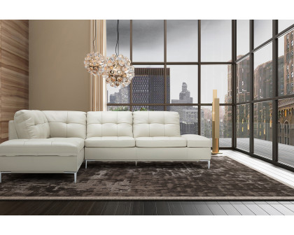 J&M Leonardo Sectional - Left Hand Facing, Silver Gray