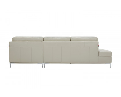 J&M Leonardo Sectional - Right Hand Facing, Silver Gray