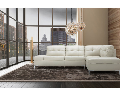 J&M Leonardo Sectional - Right Hand Facing, Silver Gray