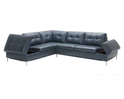 J&M Leonardo Sectional - Left Hand Facing, Blue