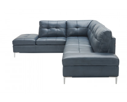 J&M Leonardo Sectional - Left Hand Facing, Blue