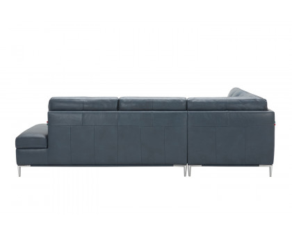 J&M Leonardo Sectional - Left Hand Facing, Blue