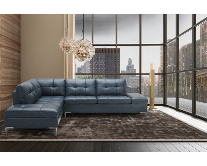 J&M Leonardo Sectional - Left Hand Facing, Blue