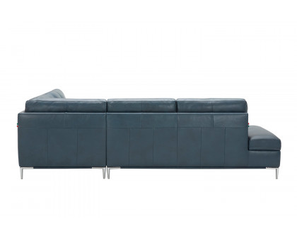 J&M Leonardo Sectional - Right Hand Facing, Blue