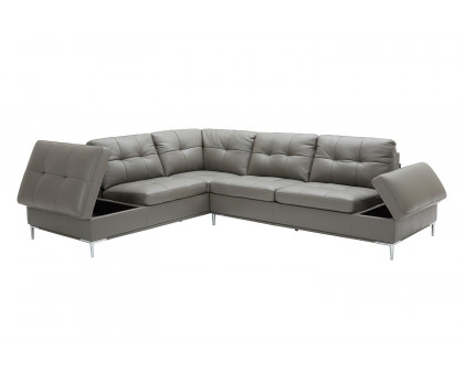 J&M Leonardo Sectional - Left Hand Facing, Gray