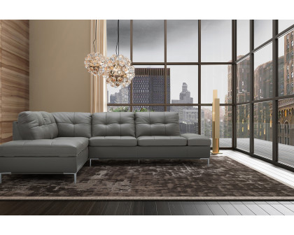 J&M Leonardo Sectional - Left Hand Facing, Gray