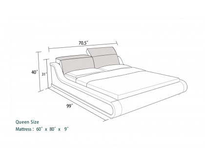 Jubilee - Hillsby Modern Platform Bed