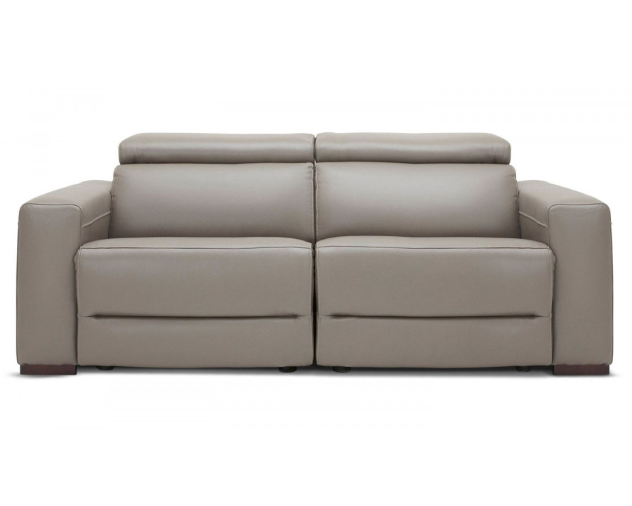 Jubilee Dirleton Power Reclining Loveseat - Gray, Italian Top Grain Leather