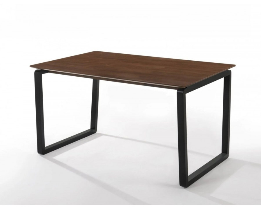 Jubilee - Ecco Dining Table in Walnut/Black, Wood