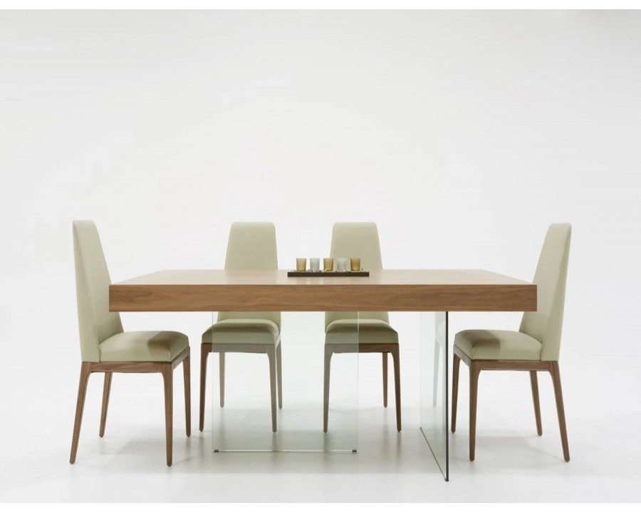 Jubilee - Evimy Dining Table in Glass/Metal