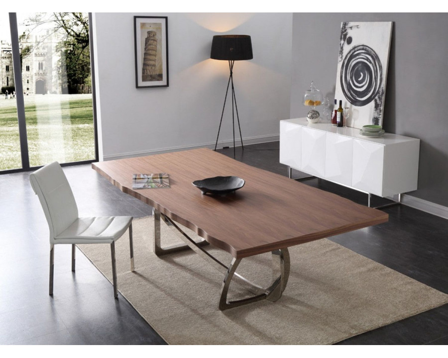 Jubilee - Aczy Dining Table in Stainless Steel/Wood